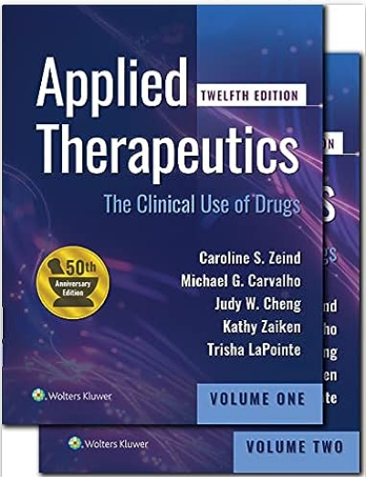 Applied Therapeutics: The Clinical Use of Drugs  ۲۰۲۴ (Koda Kimble and Youngs Applied Therapeutics)